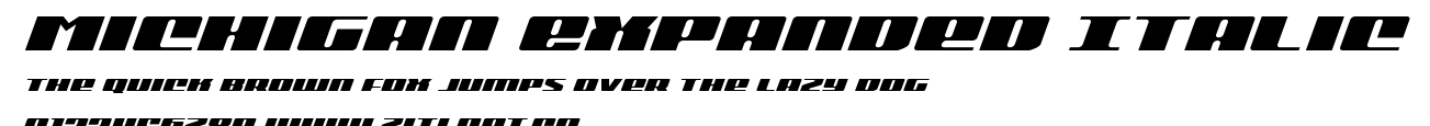 Michigan Expanded Italic.ttf字體轉換器圖片