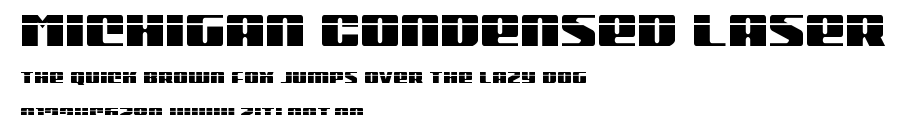 Michigan Condensed Laser.ttf字體轉換器圖片