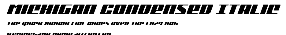 Michigan Condensed Italic.ttf字體轉換器圖片