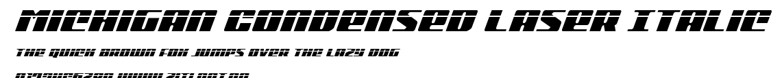 Michigan Condensed Laser Italic.ttf字體轉換器圖片