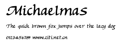 Michaelmas.ttf字體轉換器圖片