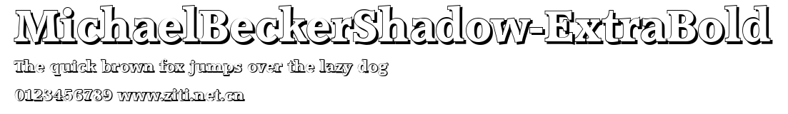 MichaelBeckerShadow-ExtraBold.ttf字體轉換器圖片