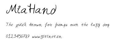 MiaHand.ttf字體轉換器圖片
