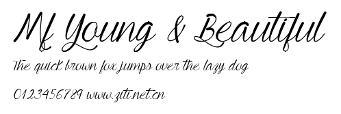 Mf Young & Beautiful.ttf字體轉換器圖片