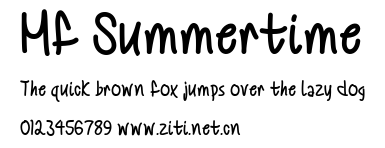 Mf Summertime.ttf字體轉換器圖片
