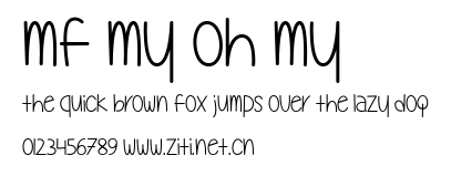 Mf My Oh My.ttf字體轉換器圖片