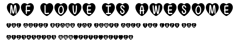 Mf Love Is Awesome.ttf字體轉換器圖片