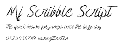 Mf Scribble Script.ttf字體轉換器圖片