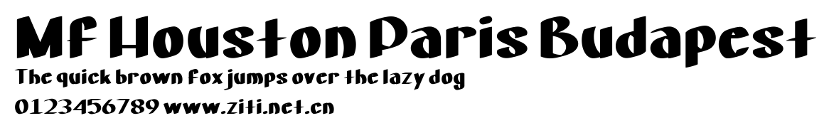 Mf Houston Paris Budapest.ttf字體轉換器圖片