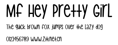 Mf Hey Pretty Girl.ttf字體轉換器圖片