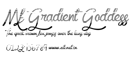 Mf Gradient Goddess.ttf字體轉換器圖片
