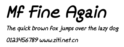 Mf Fine Again.ttf字體轉換器圖片