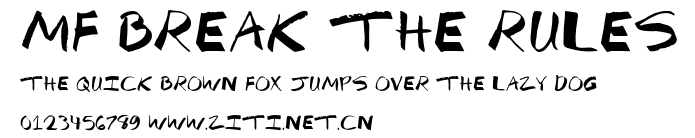 Mf Break The Rules.ttf字體轉換器圖片