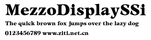 MezzoDisplaySSi.ttf字體轉換器圖片
