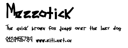 Mezzotick.ttf字體轉換器圖片