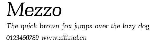 Mezzo.ttf字體轉換器圖片