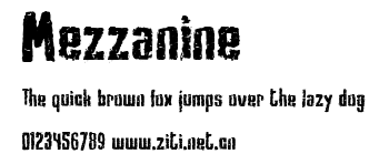 Mezzanine.ttf字體轉換器圖片