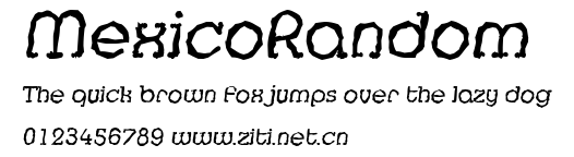 MexicoRandom.ttf字體轉換器圖片