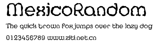 MexicoRandom.ttf字體轉換器圖片