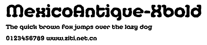 MexicoAntique-Xbold.ttf字體轉換器圖片