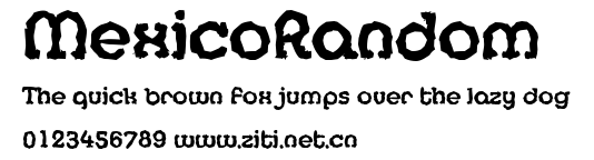 MexicoRandom.ttf字體轉換器圖片