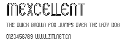 Mexcellent.ttf字體轉換器圖片