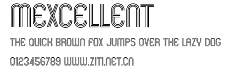 Mexcellent.ttf字體轉換器圖片