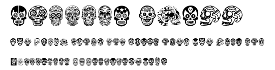Mexican Skull.ttf字體轉換器圖片