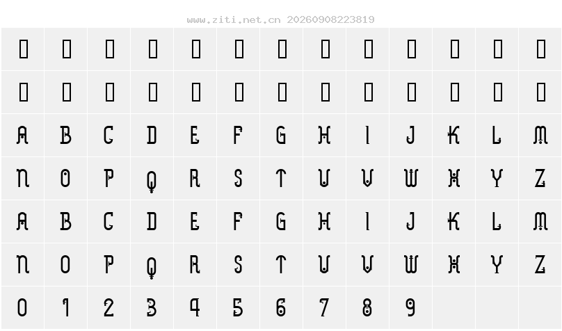 字符映射圖