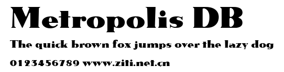 Metropolis DB.ttf