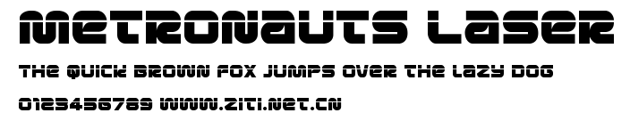 Metronauts Laser.ttf字體轉換器圖片