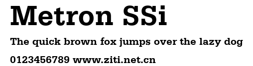 Metron SSi.ttf字體轉換器圖片