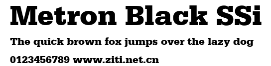 Metron Black SSi.ttf字體轉換器圖片