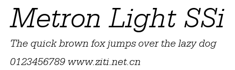 Metron Light SSi.ttf字體轉換器圖片