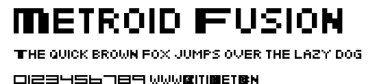 Metroid Fusion.ttf字體轉換器圖片