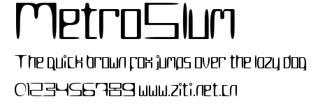 MetroSlum.ttf字體轉換器圖片