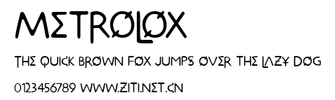 Metrolox.ttf字體轉換器圖片