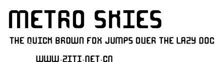 Metro Skies.otf字體轉換器圖片