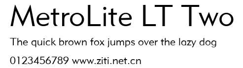 MetroLite LT Two.ttf字體轉換器圖片