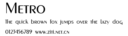 Metro.ttf字體轉換器圖片