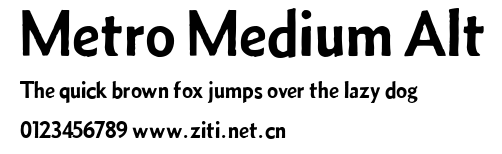 Metro Medium Alt.ttf字體轉換器圖片