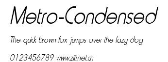 Metro-Condensed.ttf字體轉換器圖片