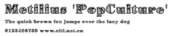Metilius 'PopCulture'.ttf