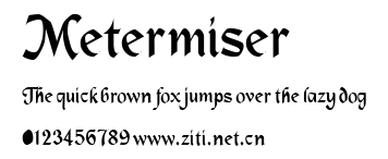 Metermiser.ttf字體轉換器圖片