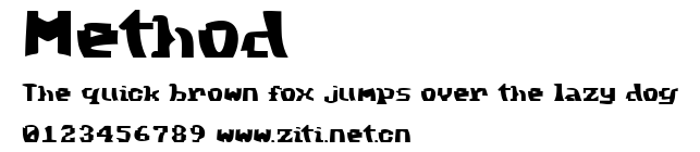 Method.ttf字體轉換器圖片