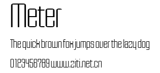 Meter.ttf字體轉換器圖片