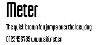 Meter.ttf字體轉換器圖片