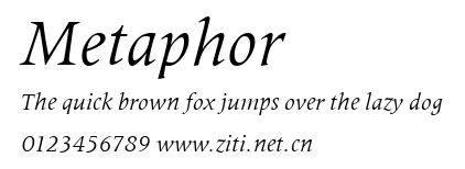 Metaphor.ttf字體轉換器圖片
