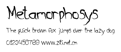 Metamorphosys.ttf字體轉換器圖片
