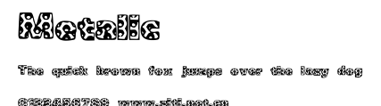 Metalic.ttf字體轉換器圖片